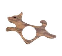 Walnut Wood Thumb Book Holder - Thumb Book Page Holder Tool | Thumb Reader with Dog Design, Durable Thumb Reading Page Opener, Book Holder for Bed, Study and School