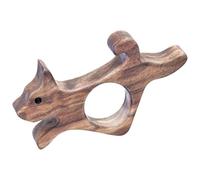 Walnut Wood Thumb Book Holder - Thumb Book Page Holder Tool | Thumb Reader with Dog Design, Durable Thumb Reading Page Opener, Book Holder for Bed, Study and School