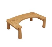 Walnut Wooden Poop Stool - Bathroom Footstool for Adults Anti-Constipation Toilet Footrest Splicable Design for Ultimate Comfort and Support