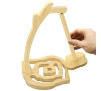 Walnut Yarn Stand Wooden Yarn Spool Rack, Magnetic Yarn Holder Easy to Knit and Crochet, Yarn Spool Rack Supplies, Magnetic Yarn Holder Knitting Accessories Gifts for Knitting Enthusiasts