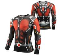 WalnutKing Men's Long Sleeve 3D Superhero Cool T Shirt Compression Fitness Running Clothing Gym Sport Shirts (UK, Alpha, M, Regular, Regular, MV03)