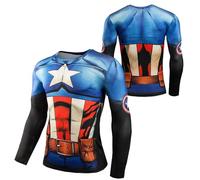 WalnutKing Men's Long Sleeve 3D Superhero Cool T Shirt Compression Fitness Running Clothing Gym Sport Shirts (UK, Alpha, M, Regular, Regular, MV02)
