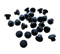 WALNUTS 10pcs Black Round Solid Silicone Rubber Seal Hole Plugs Blanking End Caps Seal Bung 3mm-14mm Rubber Caps Solid Dust Hole Plugs (Color : Silicone band black A, Size : A 5.5mm)
