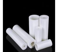 WALNUTS 6~50cm White Polytetrafluoroethylene Hollow Rod Environment-friendly Non-toxic DIY PTFE Sleeve PTFE Bar (Color : Length 6cm, Size : OD28mm hole20mm)