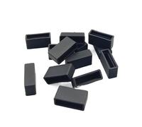WALNUTS Black Square Silicone Rubber End Caps Rectangular Silicone Rubber Protect Caps Double-Row in-line Soft Sheath (Color : Black, Size : 5pcs)