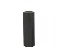 WALNUTS Length 100mm White Polytetrafluoroethylene Solid Bar Environment-friendly Non-toxic Machining DIY PTFE Plastic Rod (Color : Black Length 100mm, Size : OD 12mm)