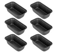Walooza Mini Loaf Pan, 6x3 Inch Nonstick Bread Pans for Baking, Oven & Air Fryer Safe Small Banana Bread & Meatloaf Pan, Carbon Steel Baking Tins for Homemade Bread (Mini Loaf Pan(6-pack))