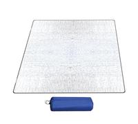 Walopola 200x200cm Aluminium Camping Mat, Aluminum Sleeping Foam Mat, Aluminium Insulating Mat, Camping Mat, Foldable Aluminium Foil Foam Blanket Sleeping Pad, Foam Sleeping Mat For Camping