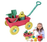 Walopola Beach Sand Toys, Early Learning Play Sand Kit with Trolley | Fun Outdoor for Seaside Beach Outside Camping