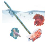 Walopola Betta Training Wand,Fish Tank Simulation Betta Wand - Transparent Rod Fish Tank Decor for Novice and Experienced Fish Owners