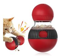 Walopola Cat Treat Dispenser,Pet Food Ball Feeder - Sounding Cat Treat Dispenser for Slow Eating Play Indoor Hunting Simulation Boredom Relief