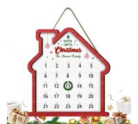 Walopola Christmas Countdown | 2025 Advent Sign Party Decorations,25-Day Wooden Sign Countdown to Christmas Decor - for Party Wall Door Living Room Office School Classroom Apartment Dorm