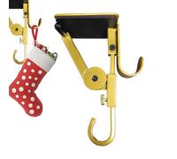 Walopola Fireplace Stocking Holders,Heavy Duty Garland Holders for Fireplace | Decor Display Metal Rack for Shelf Vine Ornaments Wreath Office Classroom Halloween Kitchen Home