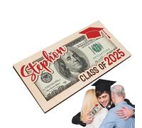 Walopola Graduation Cards Money Holder,Wooden Graduation Card Box - Congrats Grad Keepsake Decor, High School Decorations for University College Senior Daughter Son Her Him