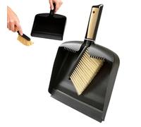 Walopola Hand Broom and Dustpan | Dense Bristles Dust Removal - Mini Hand Broom and Brush Combo | for Bedroom Living Room Kitchen Counter Shelf Crumbs Pet Litter Hair