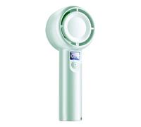 Walopola Handheld Fan Rechargeable - Portable Hand Fan Powerful Cooling | Cool Gadgets Battery Operated with 5 Speeds, Quiet Digital Display Air Cooler for Camping Travel Accessories