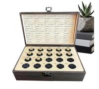 Walopola Hunter Memorial Box - Vintage Display Case with Deer Pattern | Small Decorative Box with 20 Shell Casing Slots | for Father Grandpa Boyfriend Husband