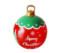 Walopola Inflatable Christmas Ball, Giant PVC Inflatable Christmas Decorated Ball Ornaments, Seasonal Decor for Festive Party Living Room Garden Lawn Front Door Porch Patio Outside