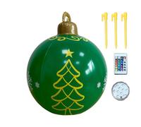 Walopola Inflatable Christmas Decorations 24 Inch - Ball Christmas Lawn Ornaments with Light | 16 Colors Giant Ornament for Garden Lawn Yard Pool Entryway Porch