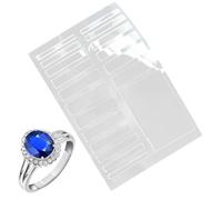 Walopola Invisible Ring Size Adjuster | Transparent Snug Ring Tightener - Comfortable Resizer Space Reducer Clear Tightener for Gym Swimming Engagement