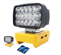 Walopola LED Work Light, LED Flood Lights with 2 Modes, Battery Powered Exterior Lamp, Energy-Saving Working Lamp for Daily Life, Garage