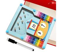 Walopola Math Board Games,Preschool Basic Addition Learning Toys - Educational Activities Blocks Within 10 Toy Play Resources for Home Classroom Travel Kindergarten Preschool