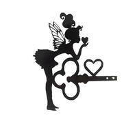 Walopola Metal Fairy Garden Decor - Fairy Key Garden Art Decoration Figure | Metal Branch Christmas Ornaments for Patio Yard Lawn Tree Wall