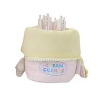 Walopola Pencil Pen Case Pouch Box Organizer | Pencil Bag with Plush Star Accessory - Large Capacity Pen Holders Pencil Holders Spacious for Students Artists
