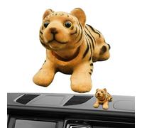 Walopola Resin Bobble Shaking Head Toy,Car Decoration Nodding Tiger Ornaments | Tiger Ornament For Car Dashboard, Nodding Tiger Decoration For Car Interior, Cute Dash Decor