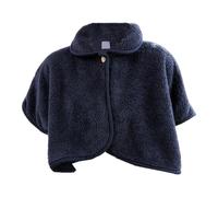 Walopola Wearable Blankets Warm Shoulder Shawl Cape Warm Poncho Wraps for Women Winter Short Cape Shoulder Poncho Plush Shoulder Shawl Cape Thermal Wrap for Women Cape Sweaters for Women Navy Blue