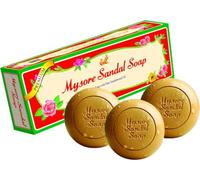 WALPAR My-sore Pure Natural Sandalwood Oil Ayurvedic Soap - 3 x 150g bars in 1 gift pack