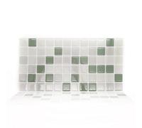 Walplus 12 Pcs 30.5X15.4Cm 3D Tile Stickers