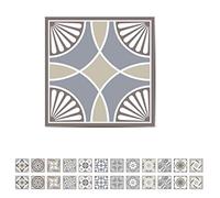 WALPLUS 15cm(6") 24 pcs Limestone Spanish Tiles Wall Tile Stickers Peel and Stick Backsplash Self-Adhesive Vinyl Home Decoration DIY Living Bedroom Splashbacks for Kitchen Tile Paint Stick on Tiles
