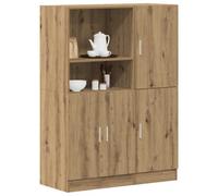 Walplus 2 Piece Kitchen Cabinet Set Artisian Oak Engineered Wood