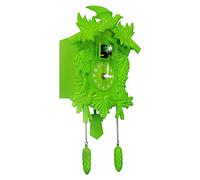 Walplus 20x37 cm Cuckoo Clock Wall Home Decoration DIY Living Bedroom Office Décor Plastic Kids Room Gift, Green