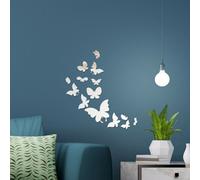Walplus 3D Butterfly Stickers - Crystal Mirror Butterfly Wall Stickers, Wall Art Stickers - 14 Pcs