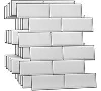 WALPLUS 3D Tile Stickers - Peel and Stick Self Adhesive Wall & Floor Subway Til