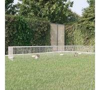 Walplus 4-Panel Rabbit Cage 433X109X54 Cm Galvanised Iron