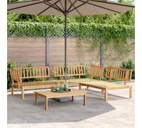 Walplus 4 Piece Garden Pallet Sofa Set Solid Wood Acacia - Cushion Not Included