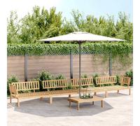 Walplus 5 Piece Garden Pallet Sofa Set Solid Wood Acacia - Cushion Not Included