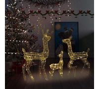 Walplus Acrylic Reindeer Family Christmas Decoration 300 Led Warm White