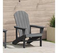 Walplus Adirondack Chair Light Grey 74 X 82 X 92Cm Hdpe