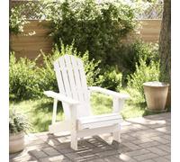 Walplus Adirondack Chair White 69X85X90.5 Cm Solid Wood Fir
