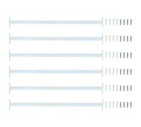 Walplus Adjustable Window Safety Bar 6 Pcs Silver Steel