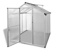 Walplus Aluminium Greenhouse 3.46 M² Reinforced Polycarbonate Panels