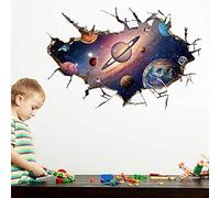 WALPLUS Amazing Cosmos 3D View Through The Wall, Vinyl, Multi-Colour, 60 x 10 x 10 cm