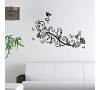 WALPLUS Animal Butterflies Birds Wall Stickers for Kids Room, Nursery Decor, Peel and Stick Wall Decals, Removable Vinyl Art Mural (31.5"x19.7")