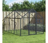 Walplus Anthracite Aviary 1.79X3X1.85 M Aluminium Bird Cage