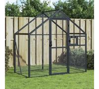 Walplus Anthracite Aviary 179X100X185 Cm Aluminium Bird Cage