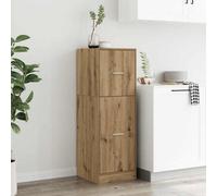 Walplus Apothecary Cabinet Artisian Oak 40X41X118 Cm Engineered Wood